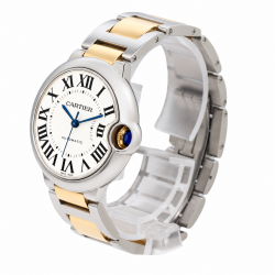Cartier Ballon Bleu De 36MM W2BB0012 Two-Tone White Dial Watch